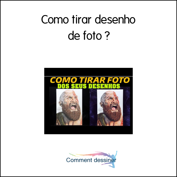 Como tirar desenho de foto